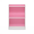 thumbnail image 4 of Furinno Luder 2-Tier Open Shelf Bookcase, Pink/White, 4 of 6