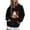 Black, variant on Halloween Women's Hoodies Cute Ghost Printed Jacket Fall Winter Fleece Hooded Sweatshirts Casual Loose Long Sleeve Top Halloween Pullover Outwears with Pocket