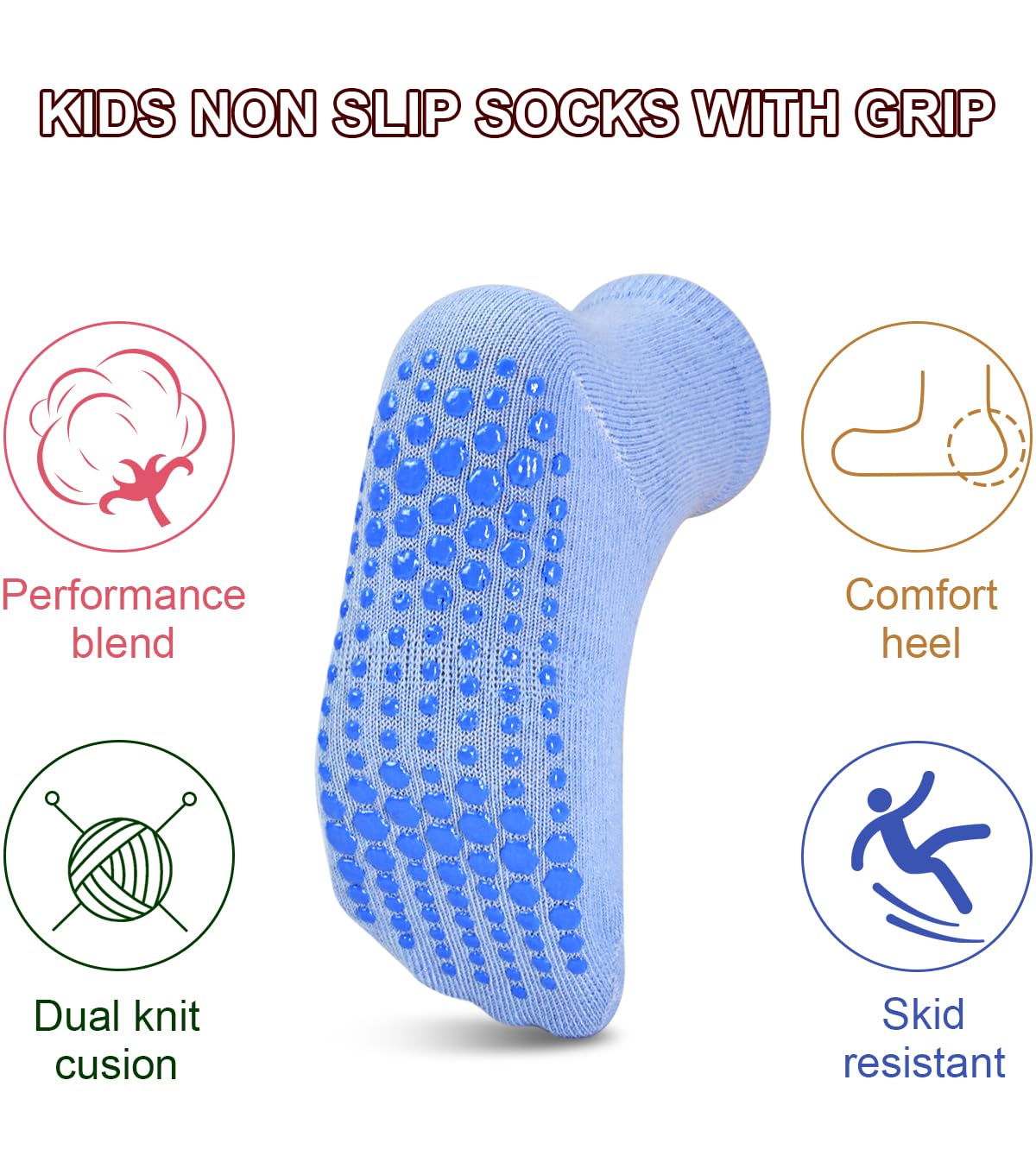 Skibeaut Non-Slip Grip Socks 12-Pair Pack photo 4