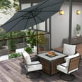 thumbnail image 6 of Abba Patio 7.5ft Lyon Outdoor Patio Umbrella Cover Replacement w/ 6 Sturdy Ribs, Grey, 6 of 6