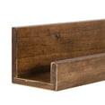 thumbnail image 3 of Kate And Laurel Wood Floating Shelf, 42 In x 3.5 In, Brown, 3 of 6