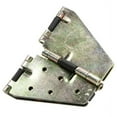 thumbnail image 3 of Rok Hardware 4-Pack Steel Drop Leaf Table Hinge and Leaf Support, Flap-Top Hinges for Drop Leaf Table, Yellow Chromate, 3 of 8