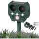 thumbnail image 1 of Ultrasonic Fox Repeller, Solar Powered and Waterproof Animal Deterrent, Flashlight and USB Rechargeable f74, 1 of 5