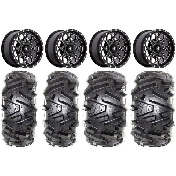 MSA Portal 14" Wheels Milled 26" Moto MTC Tires Polaris RZR XP 1000 / PRO XP / Ranger XP 900/1000