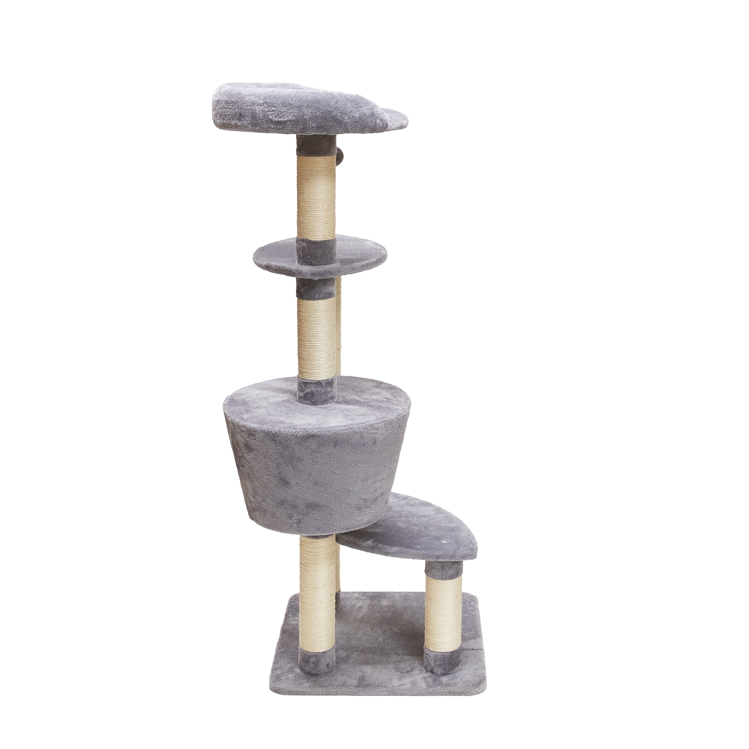Two by Two Douglas 54-inch Cat Tree, Tower, Condo, Scratching Post & Playground