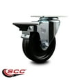 thumbnail image 2 of 4 Inch Phenolic Wheel Swivel Top Plate Caster Posi Brake Service Caster, 2 of 2