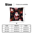 thumbnail image 5 of Santa Claus Chair Pillow Covers Set with Unique Patterns for Bed and Throw Pillows - Sizes 16x16, 18x18, 20x20 Inches for Various Occasions - Set of 2 Items, 5 of 6