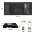 thumbnail image 6 of Psesaysky Youth Wallet Eagle American Flag Print Magic Stiker Small Purse for Sports, Polyester Lightweight Trifold Card Wallet, 6 of 6