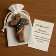 thumbnail image 5 of Pocket Prayer Cross with Inspirational Card and Carry Bag for Spiritual Comfort and Encouragement Handheld Wooden Cross for Christian Religious Gift, 5 of 8