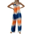 thumbnail image 2 of Mefallenssiah Women Printed Summer Sleeveless Backless Loose Long Playsuits Rompers Jumpsuit, 2 of 4