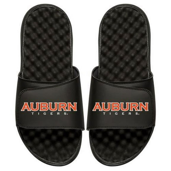 Men's ISlide Black Auburn Tigers Wordmark Slide Sandals