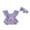 Purple, variant on Hirigin Newborn Baby Girl Lace Romper 3 6 12 18 Months Sleeveless Ruffle Bow Decorated Romper Jumpsuit Bodysuit with Headband