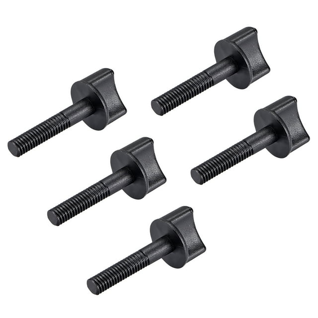 Tornillo de pulgar M6x20mm varilla de 30mm tornillos de plástico métrico rosca parcial 10 Pcs M6x20mm 30mm 5Pcs