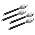 thumbnail image 1 of Jiallo 70003 Ensemble de Cuillères Gibraltar - 2 Tons Noir Mat & Acier Inoxydable - 4 Pcs, 1 of 1