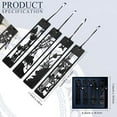 thumbnail image 3 of Marcapáginas de madera de 4 piezas para hombres y mujeres amantes de los libros, hechos a mano JM, 3 of 5