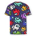 Among Us Game Men's Printed Milk Silk Short Sleeve TShirt