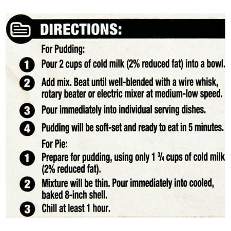 (5 pack) (5 Pack) Great Value Chocolate Instant Pudding & Pie Filling, 3.9 oz