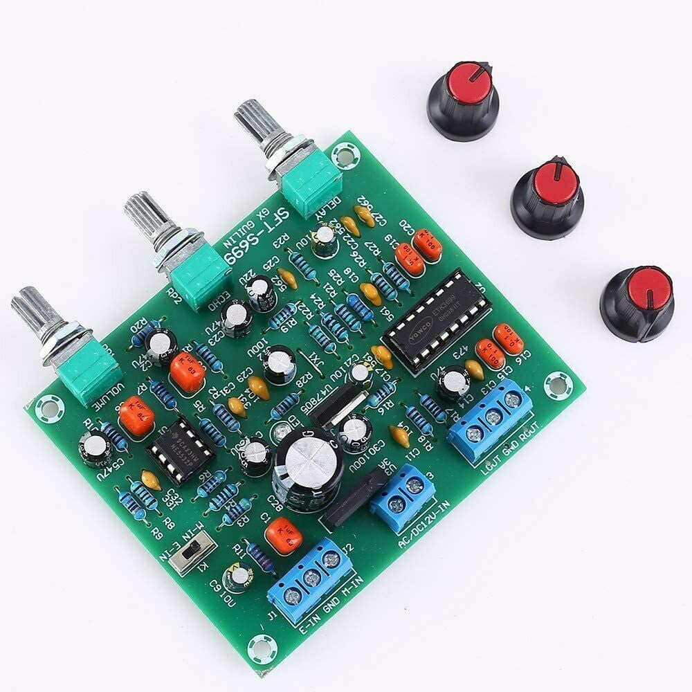 ETK3699 Microphone Amplifier Preamp Board, Reverb Delay Microphone