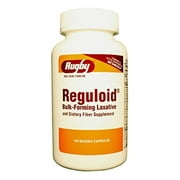 Rugby Reguloid Bulk-Forming Laxative Dietary Fiber Supplement Capsule, 160 Count