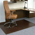 Standard Dark Brown Mahogany 48 in. x 72 in. Bamboo RollUp Office