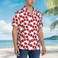 thumbnail image 3 of Fotbe Tulips Flowers Camisa Hawaiana para Hombre Unisex – Camisa Casual de Verano con Botones de Manga Corta de Algodón y Lino,Large, 3 of 7