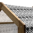 thumbnail image 4 of Modern Pet House, Geometric Design with Modern Hippie Zig Zags Triangles Squares Print, Outdoor & Indoor Portable Dog Kennel with Pillow and Cover, 5 Sizes, Black and White, by Ambesonne, 4 of 4