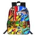 thumbnail image 1 of NAOJIE Novel Italian Brainrot Animal Printed Backpack,Unique Creative School Backpack for Teens Back to School Gift (I), 1 of 8