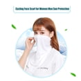 thumbnail image 3 of Eigraketly Ciclismo cara bufanda al aire libre protector solar reflectante ajustable Headwear blanco Ciclismo Blanco Eigraketly OD023174-01, 3 of 6