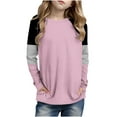 thumbnail image 6 of Auroural Girls Clothes Size 10 12 Girls Tops Size 10-12 Long Sleeve Graphic Motion Fashionable And Cute Round Neck Long Sleeved Pink, 6 of 6