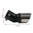 thumbnail image 3 of Car Accessories Car Decoration Easy to installation Chrome Car Exhaust Tail Muffler Pipe Stainless Steel Curved Exhaust Pipe Refit Accessories MULTICOLOR 1, 3 of 8