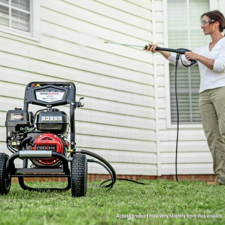 Simpson Clean Machine Portable Power Washer 3400 PSI at 2.5 GPM Cold Water Gas Pressure Washer Walmart