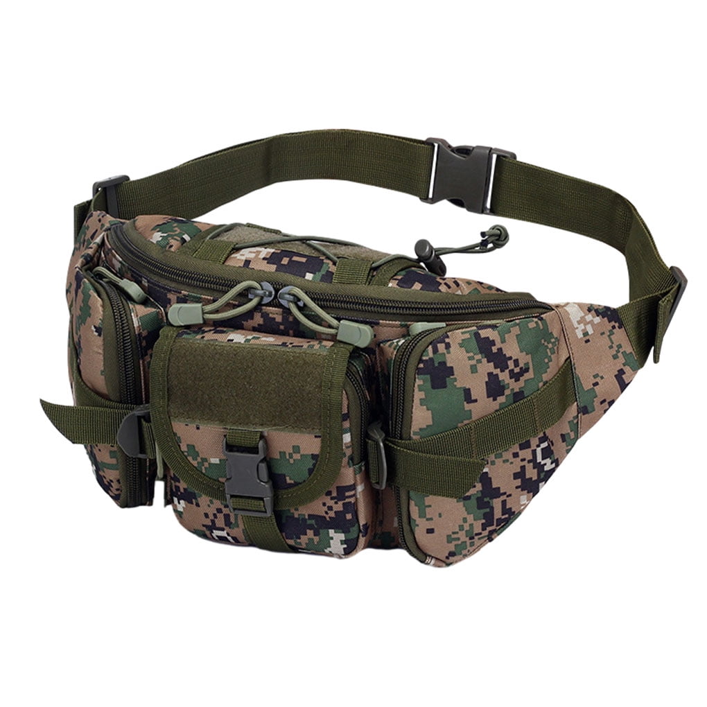 Justharion Bum Bags Chest Bag Durable And Lightweight Compact Military Waist Bags For Men Women Jungle Digital