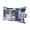 Navy, Blue, Cream, variant on Navy Blue Checkered Outdoor Pillows for Chaise Lounge Chair Waterproof Lumbar Pillows with Insert&Adjustable Elastic Strap Beach Headrest Pillow Vintage Floral Plaid Aesthetics Pool Pillow 12"x20"