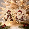 thumbnail image 5 of Christmas Pearl Diamond Painting Suncatcher Kit, DIY Craft, Acrylic Round Board with Lace Edge, 3D Mixed-Sized Pearl Beads Craft, Festive Window Wall Decor, 5 of 8