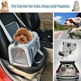 thumbnail image 5 of Cat Carriers Dog Carrier Pet Carrier for Small Medium Cats Dogs Puppies up to 15 Lbs, TSA Airline Approved Small Dog Carrier Soft Sided, Collapsible Travel Puppy Carrier, 5 of 9