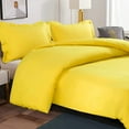 thumbnail image 3 of 800 Thread Count 100% Egyptian Cotton 1 Piece Duvet Cover with Zipper Closure & Corner Oversized King 1 Pc Duvet Cover Color Yellow Solid, 3 of 5