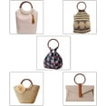 thumbnail image 4 of 1Pair Wood Handles Handbag Replacement Oak Wood Purse Handbag Handle for Handmade Beach Bag Handbags Straw Bag Purse Handles Round Circular Shape 5.5inch, 4 of 9