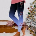 thumbnail image 1 of MKLEKYY Leggings de yoga para mujer, leggings para entrenamiento, leggings con estampado navideño, pantalones con bloques de color, leggings suaves y elásticos. 2202, 1 of 4