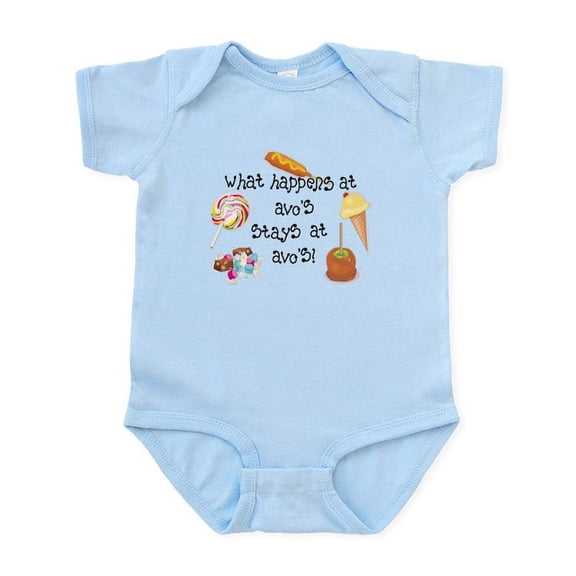 CafePress - What Happens At Avo's... Infant Bodysuit - Baby Light Bodysuit, Size Newborn - 24 Months