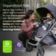 thumbnail image 3 of UPPAbaby Vista V2 Stroller/Convertible Single-to-Double System/Bassinet, Toddler Seat, Bug Shield, Rain Shield, and Storage Bag Included/Lucy (Rosewood Mélange/Carbon Frame/Saddle Leather), 3 of 5