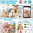 thumbnail image 6 of SHANNA Kids Smart Phone for Boys Girls 3-12 Year Old, Toddler Kid Smart Phone Learning Toy with Educational Games, MP3 Music Player, Phone Calls, Xmas Birthday Gifts,White, 6 of 9