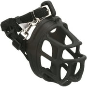Alpha Nylon & Steel Basket Dog Muzzle, Black, M