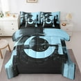 thumbnail image 1 of Erosebridal Minimalst Bedding Sets Full Size, Futuristic Geometric Comforter Sets with Sheets, Mid Century Decor, Reversible 7pcs, 1 of 5