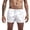 White, variant on HEVIRGO Men Shorts Super Soft Wear Resistant Polyester Summer Beach Shorts Swim Trunks for Male,Black M