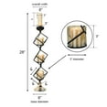 thumbnail image 3 of Efavormart 28" Metallic Gold & Black Geometric Candle Holders Three Tiers Stacked Design Votives Wholesale Holders with Amber Glass, 3 of 11