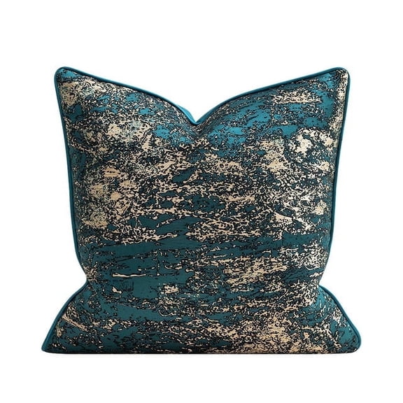 THE-TINOART 18” x 18” Luxury Soft Velvet Teal Green Cushion Cover