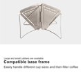 thumbnail image 3 of Coffee Dripper Foldable Stainless Steel Coffee Filter for Home Camping Travel Office, 3 of 8