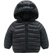 Clearance:Winter Coats for Kids with Hoods (Padded) Light Puffer Jacket for Baby Boys Girls, Infants, Toddlers