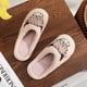 thumbnail image 4 of Zapatillas de invierno Zapatillas de dormitorio transpirables Zapatillas de vaca antideslizantes Acogedoras mujeres hombres, 4 of 9
