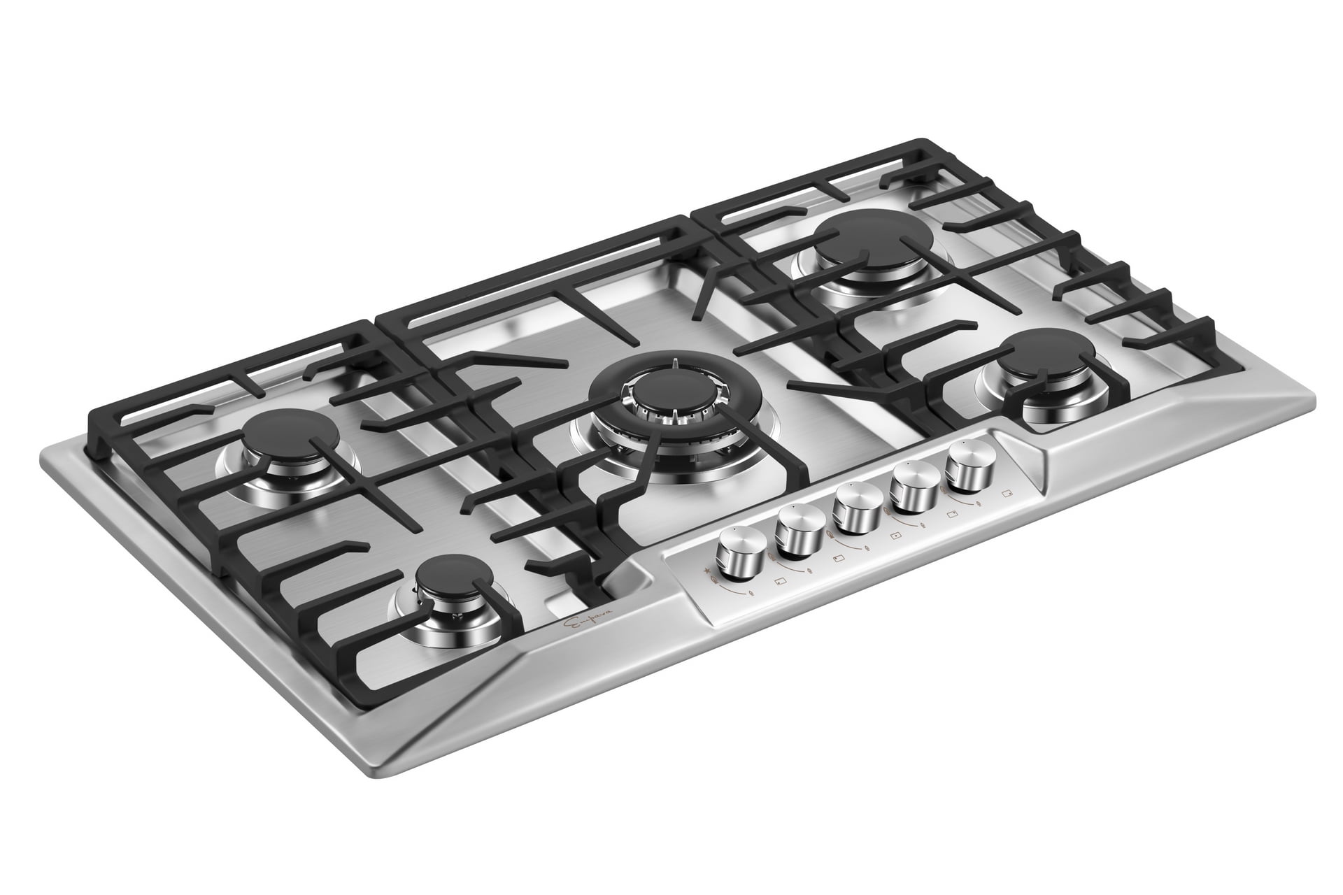 Empava 36'' Built-in Gas Stove Top - Stainless Steel LPG Natural Gas Cooktop - 5 Sealed Burners